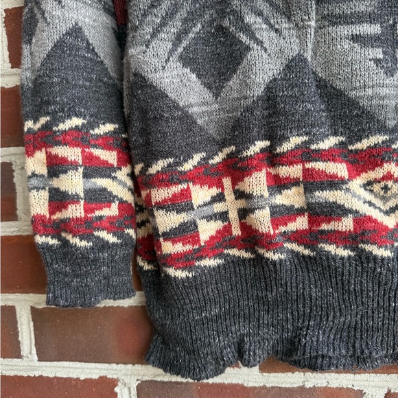 Denim & Supply Ralph Lauren Red and Gray Knit Sweater - Picture 3 of 9